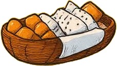 a basket of bread and a basket of bread.jpg